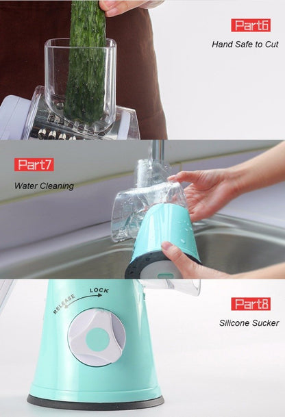 Râptifia™ - Vegetable & Fruit Grater - Multifunctional, Manual, Stainless Steel