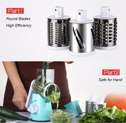 Râptifia™ - Vegetable & Fruit Grater - Multifunctional, Manual, Stainless Steel