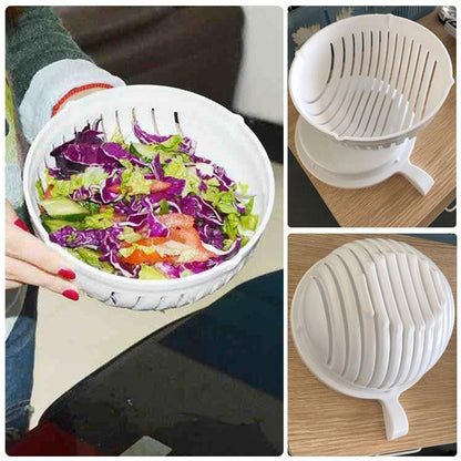 Saladio™ - Salad, Fruit & Vegetable Cutter Bowl - In Just 60 Seconds